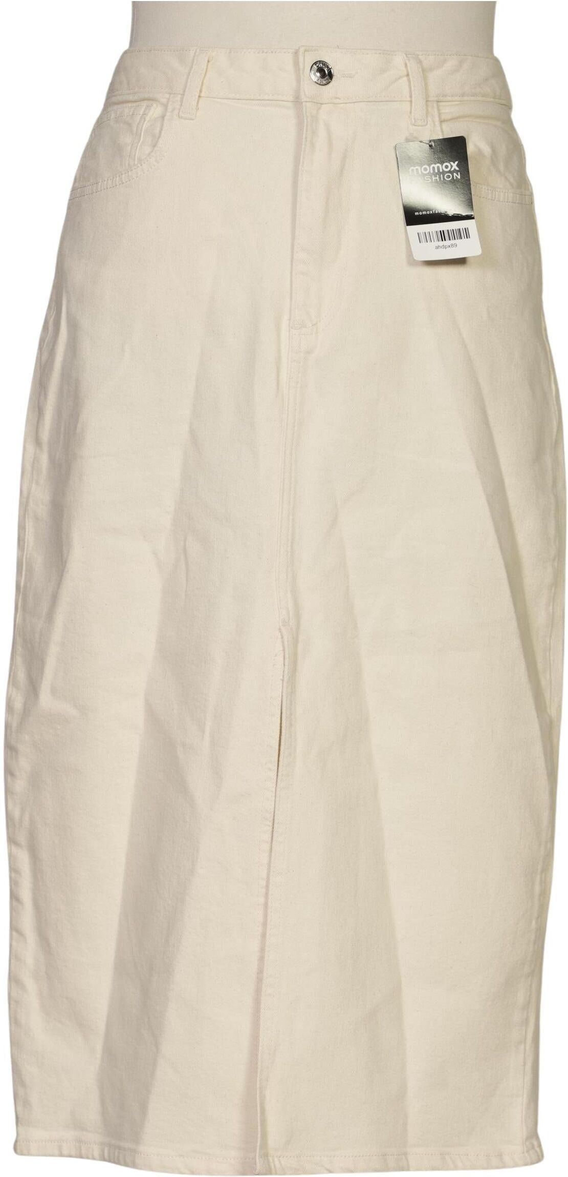 Only Damen Rock, Cremeweiß, Gr. XL, Elasthan / Baumwolle - Second Hand