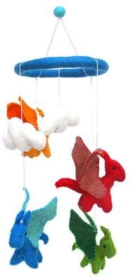 Global Crafts Handmade Felt Dragon Mobile (Nepal)