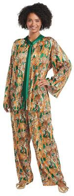 Masseys City Girl Pant Set (Size XL) Emerald/Tiger, Polyester