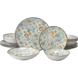 CreaTable, Geschirrset, Mosaik (16 Stk.)