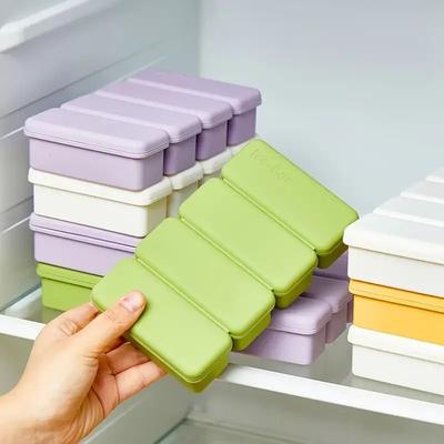 Uplift Essentials Silicone Ice Cube Tray BPA Free & Easy Release Design green