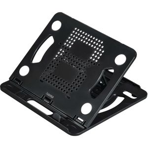 Hama Laptop-Ständer Rotation 360, 126817, aus Kunststoff, bis 15,6 Zoll, schwarz, drehbar & höhenverstellbar
