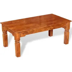 vidaXL Couchtisch Massivholz 110x60x45 cm