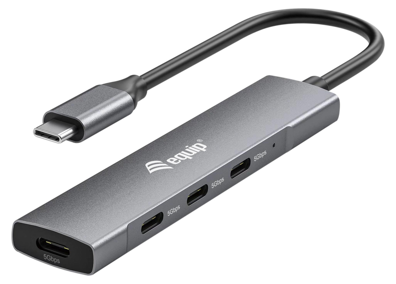 Equip 128963 USB-C hub met 4 poorten - 4x USB-C 3.2, 5 Gbps