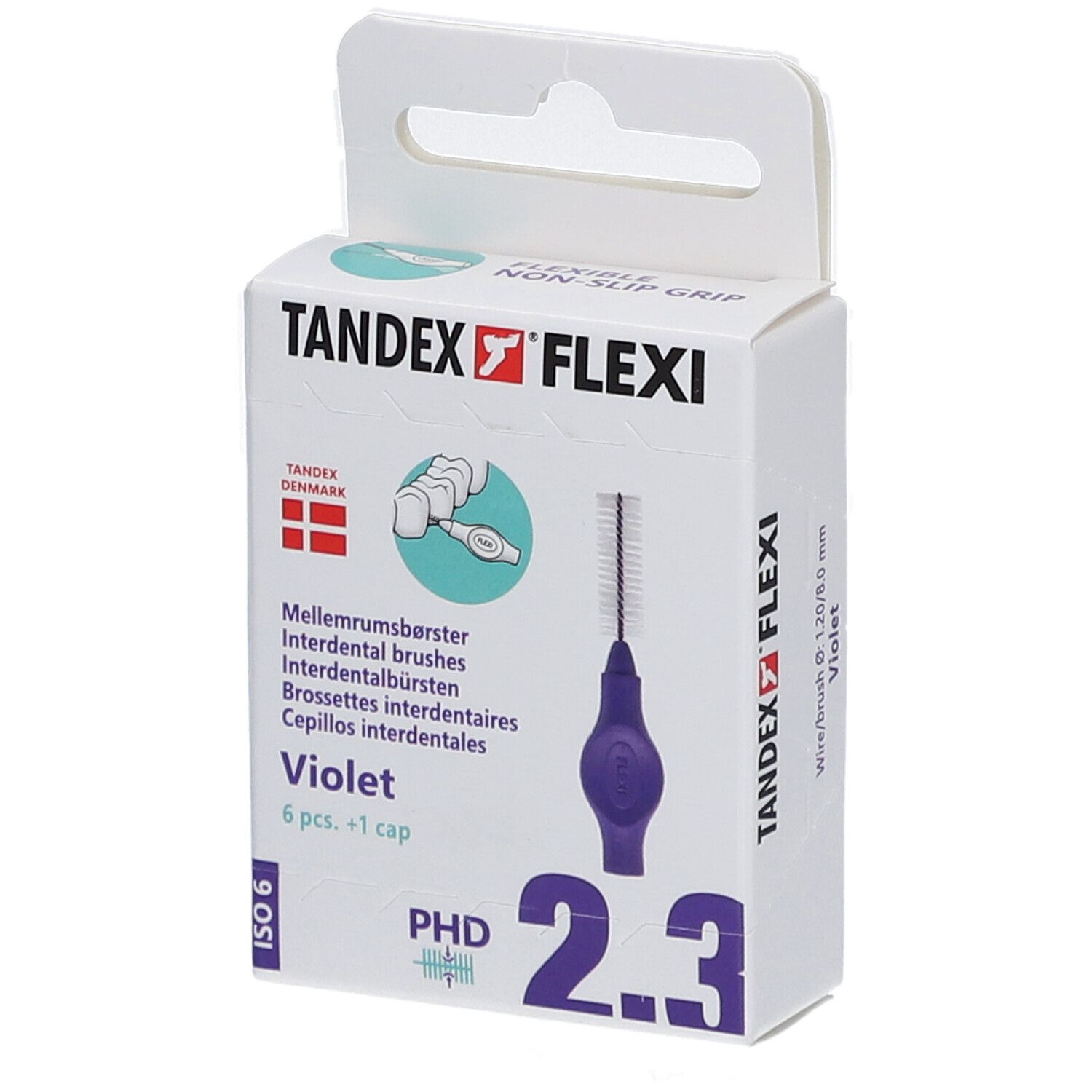 Flexi Interdental Brush Violet Medium 6 St Zahnbürste
