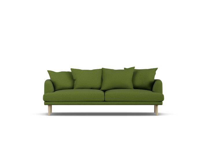 1898 Sjövik Sofa Luiza Green 3975-Eiche weiß geölt, 3-sitzig