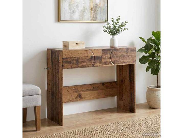 Table de salon moderne NANAS Neuf Table console (1 PC) Bois ancien 96 5x38x75 cm Bois d'ingénierie &3242