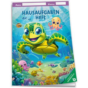 Trötsch Hausaufgabenheft Grundschule Unterwasserwelt, A5, ganzes Schuljahr, für Klassen 1 - 4