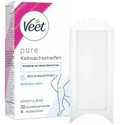Veet pure Kaltwachsstreifen 22 Streifen