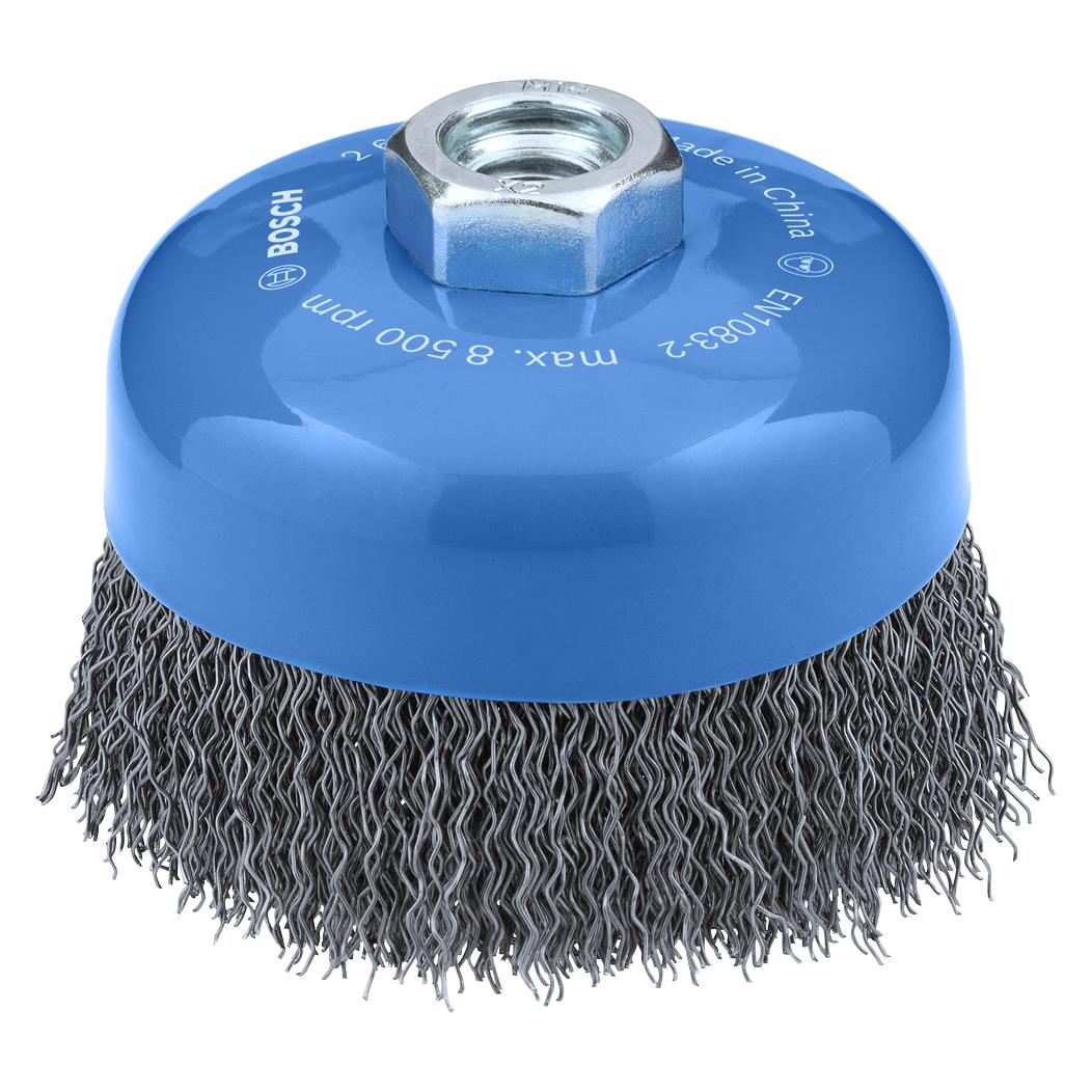 Bosch Professional Metal clean Topfbürste, 100 × 0,5 mm,M10, gewellt (2608620762)