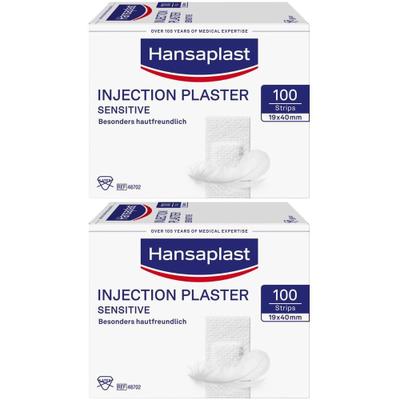 Hansaplast Sensitive Injektionspflaster 1,9x4 cm 2x 2x100 St Pflaster