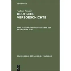 Heusler:Andreas Heusler: Deutsche Versg, Fachbücher von Andreas Heusler
