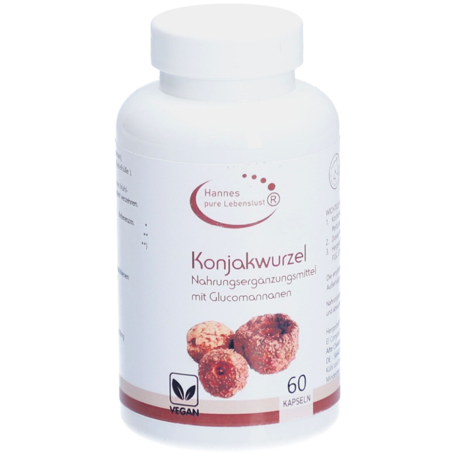 Konjakwurzelextrakt Glucomannan Kapseln 60 St
