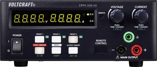 VOLTCRAFT CPPS-320-42 Labornetzgerät, einstellbar 0.02 - 42 0.01 - 20A 320W USB fernsteuerbar, programmierbar, Auto-Range Anzahl