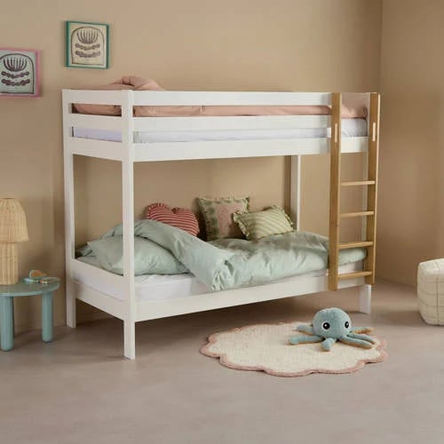 NOUS Kids Maddy kinderstapelbed van massief hout, 90 x 200 cm