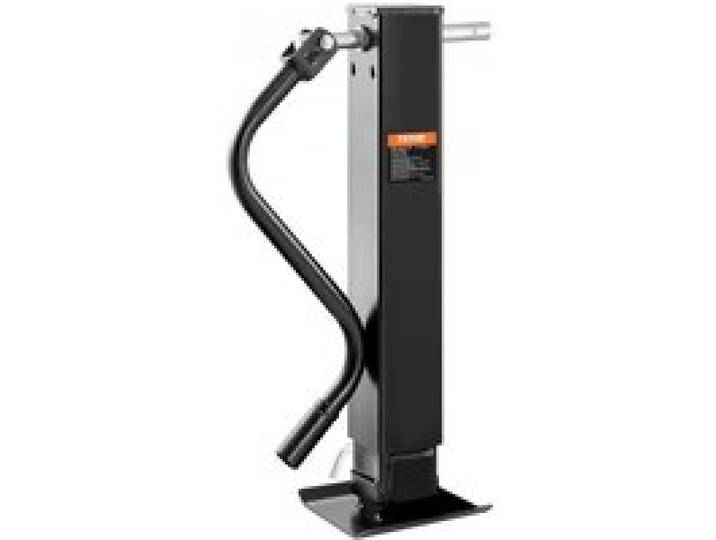 VEVOR Cric de Remorque, Support Cric Remorque à Souder Capacité de Charge 5443 kg avec Manivelle pour Soulever le Remorque de Camping-car, Remorque à Chevaux, Remorque Utilitaire, Remorque de Yacht