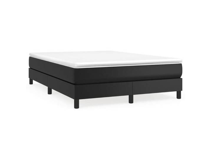 VENTE-FLASH Cadre de lit CHAMBRE - à lattes - noir 140x190 cm - similicuir(58313120694)VIDAXL
