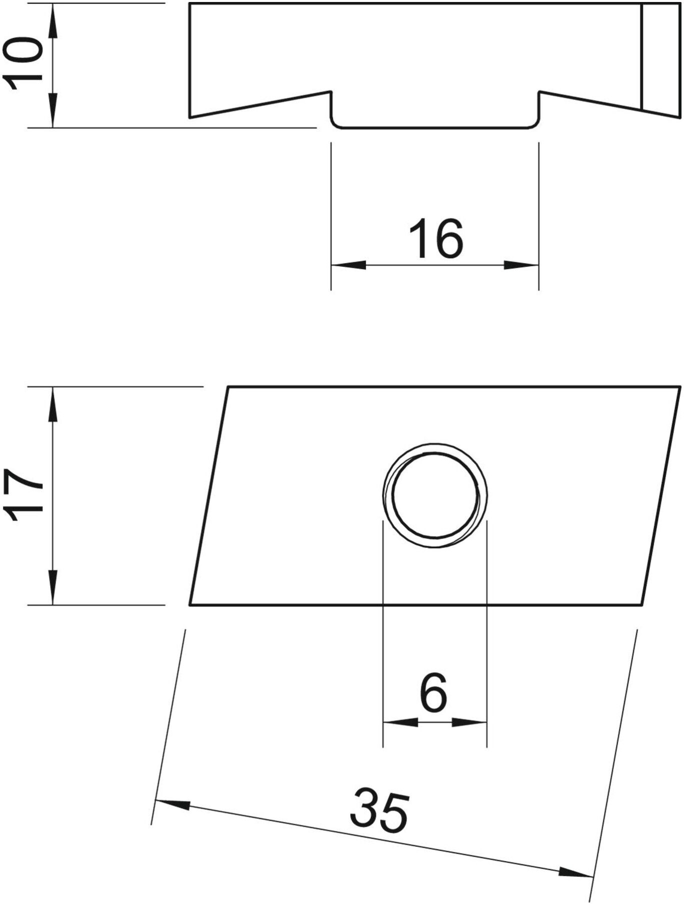 OBO Bettermann Gleitmutter M6 für Profilschiene MS40SN ZL (1147106)