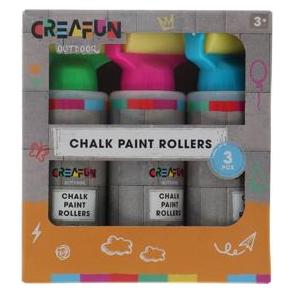 Creafun Outdoor Strassenkreide Roller 3 Stück (3x) (68661015)