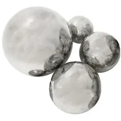 Europalms, Christbaumschmuck, Dekokugel 20cm, silber