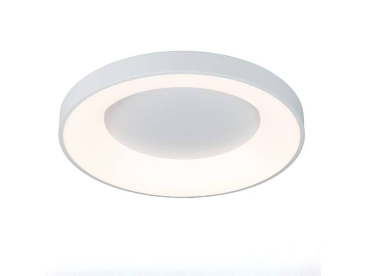 Plafonnier LED métal blanc Ø50 cm, 40W CCT réglable