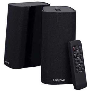 Creative PC-Lautsprecher T100, 40 Watt, 2.0 Stereo, 3,5mm Klinke, USB, optisch / digital & Bluetooth