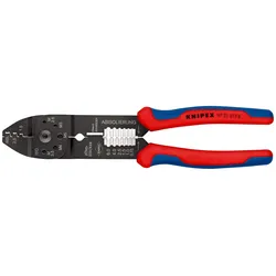KNIPEX Crimpzange 230mm Mehrkomponenten-Hülle schwarz lackiert 97 21 215 B