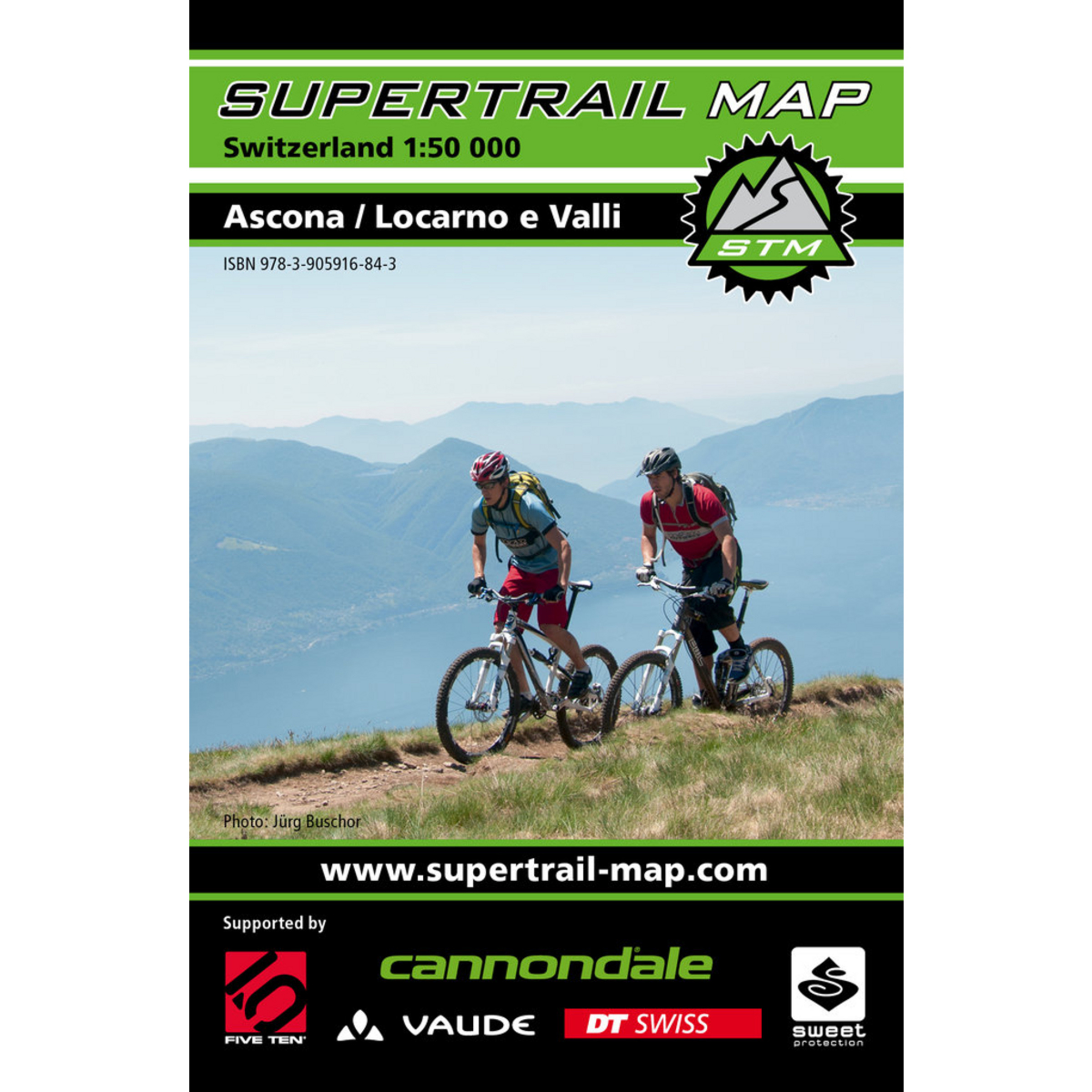 Supertrail Map Ascona / Locarno e Valli - MTB Topografische Karten