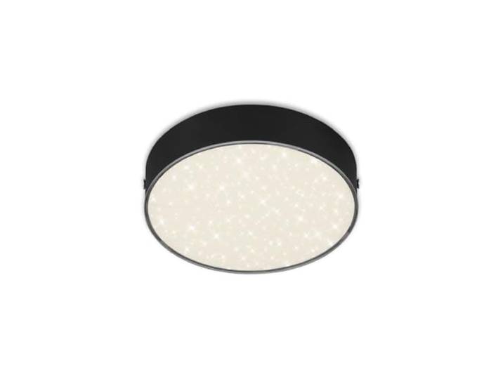 BRILONER - Plafonnier LED avec décor étoilé\, plafonnier LED sans cadre\, LED en saillie\, température de couleur blanc neutre\, Ø157 mm\, noir