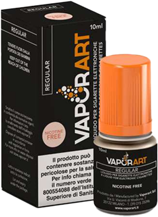 VaporArt Regular Black Edition Liquido Pronto 10ml Tabacco