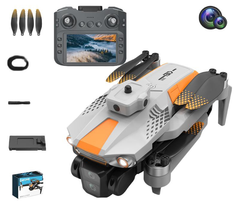 Zimilo drone met camera, afstandsbediening met scherm, 360° obstakelvermijding en borstelloze motor met 5G FPV live-uitzending