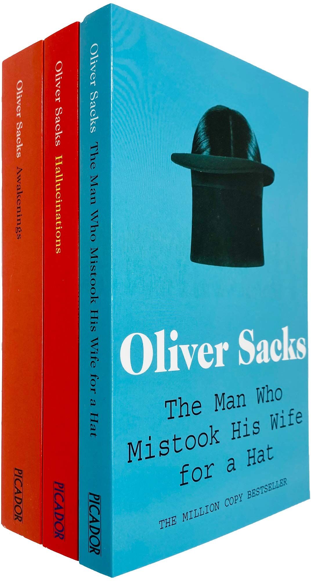 Picador Oliver Sacks 3 Books Collection Set - The Man Who Mistook His Wife for a Hat, Hallucinations, Awakenings - Paperback Non Fiction