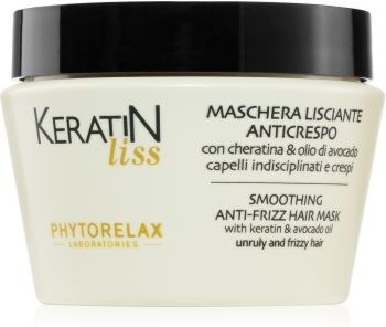 Phytorelax Laboratories Keratin Liss máscara de alisamento para cabelos rebeldes 250 ml. Keratin Liss