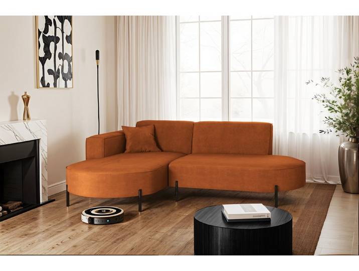 Kaiser Möbel Ecksofa Sofa L-Form Designer Modena Rein stoff Noel, Quelle, Poso