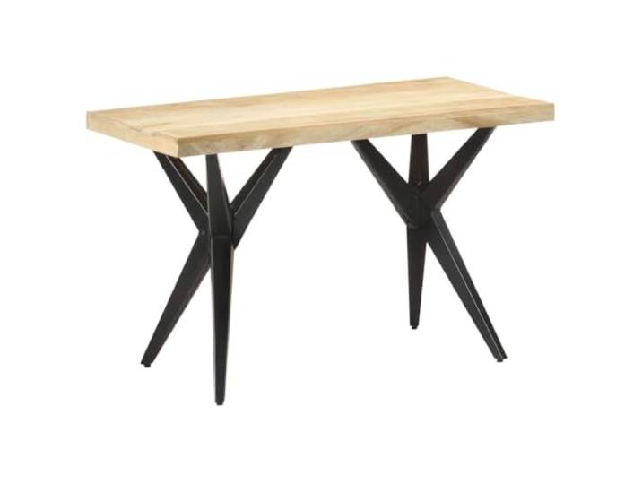 GHVBNMF Esstisch 120x60x76 cm Massivholz Mango Küchentisch Kompakter Küchentisch aus robustem Mangoholz mit stabilem Stahlgestell für Ihr Esszimmer.