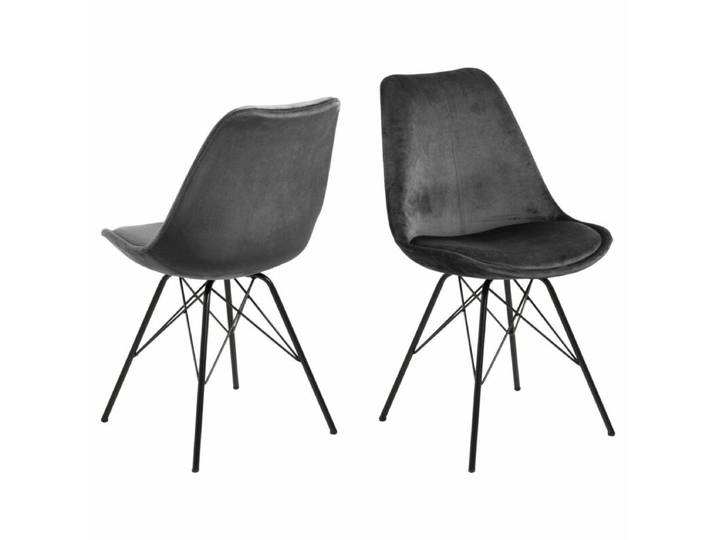 Trendstore Ariane Stuhl - Samt dunkelgrau Modern