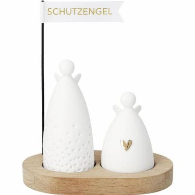 Weihnachtsgruß Schutzengel 7x4,5x8cm