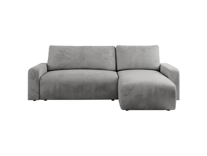 ECKSOFA ARGOS Hellgrau Velours