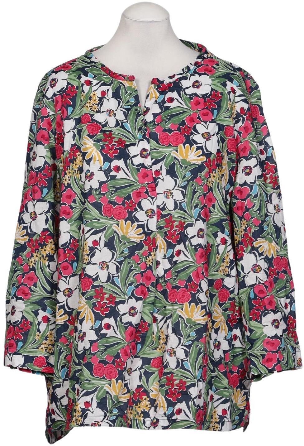 Second Hand Einzelstücke Damen Bluse, Mehrfarbig, Gr. EU 46, Baumwolle - Second Hand