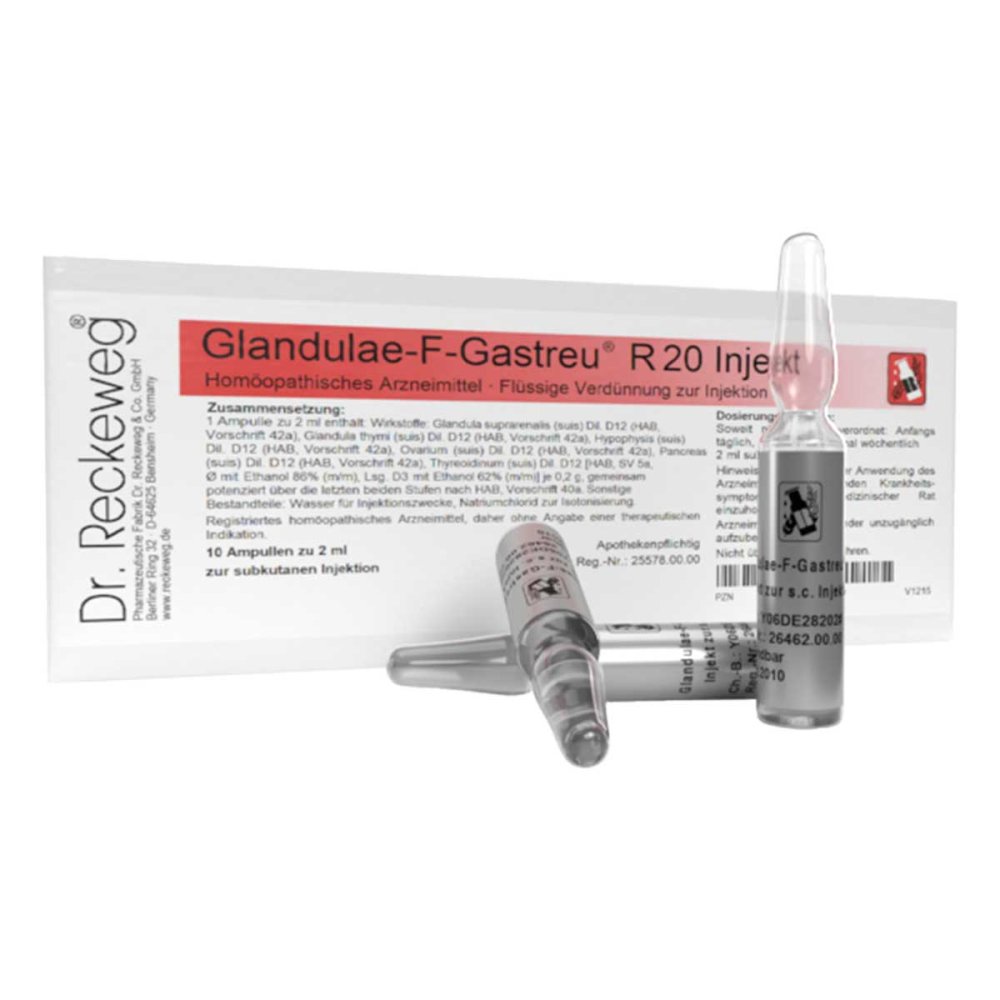 Dr.RECKEWEG & Co. GmbH Glandulae-F Gastreu R20 Injekt Ampullen 02496666