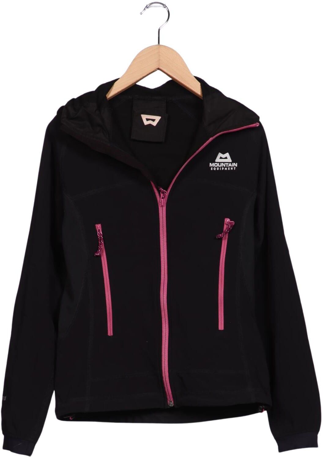 Mountain Equipment Damen Kapuzenpullover, Schwarz, Gr. S (UK 8), Synthetik / Elasthan - Second Hand