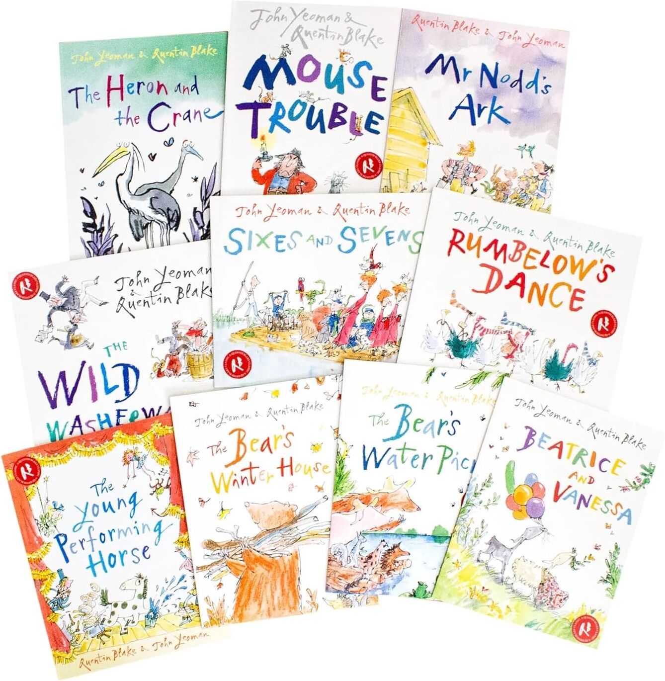 Andersen Press Classic Stories by John Yeoman & Quentin Blake 10 Books Collection Set - Paperback - Ages 5-7 - Illustrated Retold Fables & Fairy Tales for Young