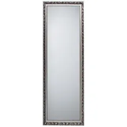 Wandspiegel Hängespiegel Ganzkörperspiegel Holz silber antik Flurspiegel H 150cm