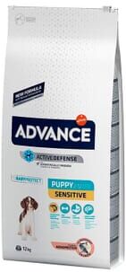 Advance Comida Cães Puppy Sensitive Salmão e Arroz 12 Kg