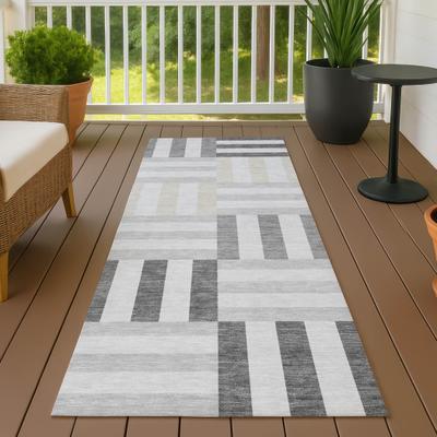 Addison Rugs Machine Washable Indoor/ Outdoor Modern Hatch Chantille Rug