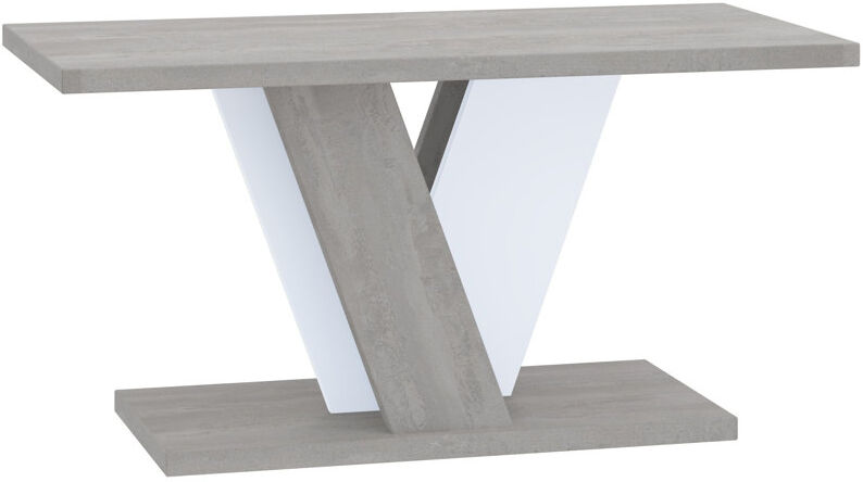 Metro Pedestal Coffee Table with Storage Grey