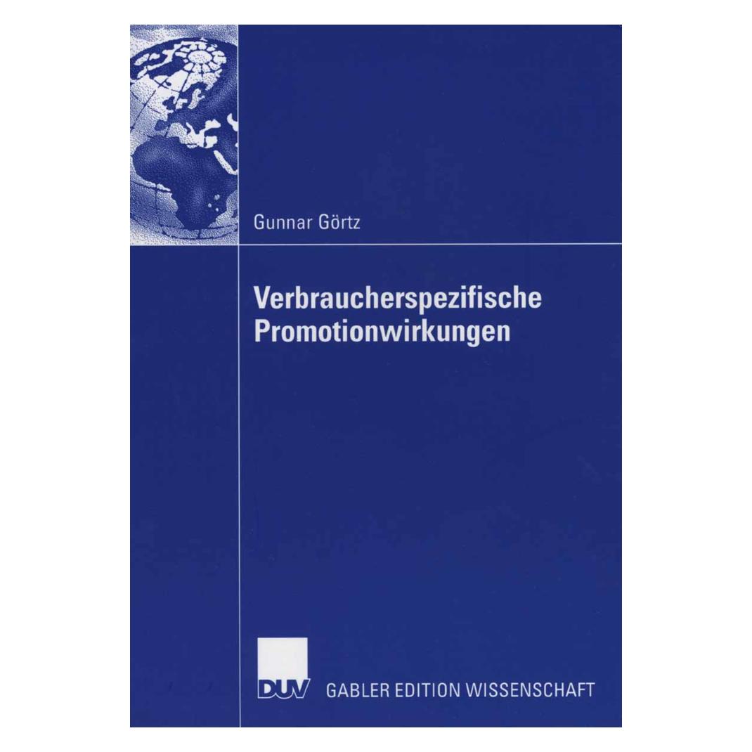 Gabler Verbraucherspezifische Promotionswirkungen (Deutsch, Softcover, Gunnar Görtz) (55189167)