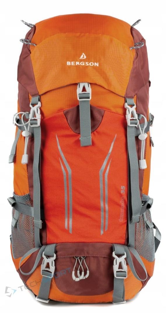 Bergson Tunnebo 35L Trekkingrucksack mit Regenhülle, Orange