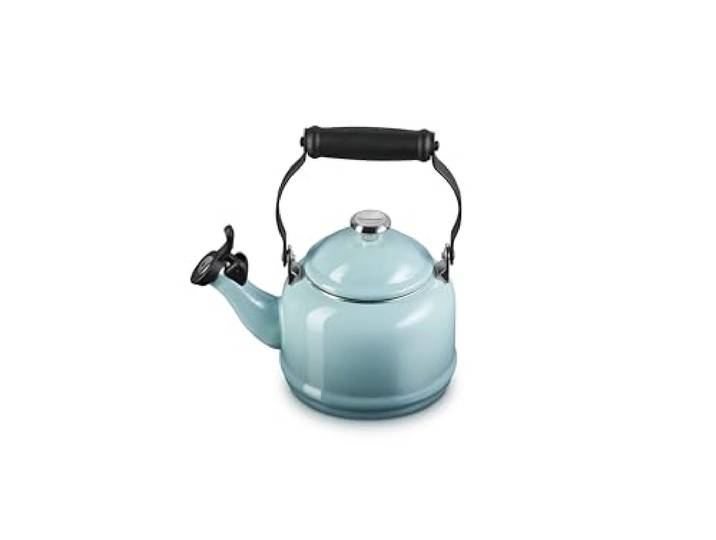 Le Creuset Emaille Halbtee-Wasserkocher auf Stahl, 1,25 l, Meersalz