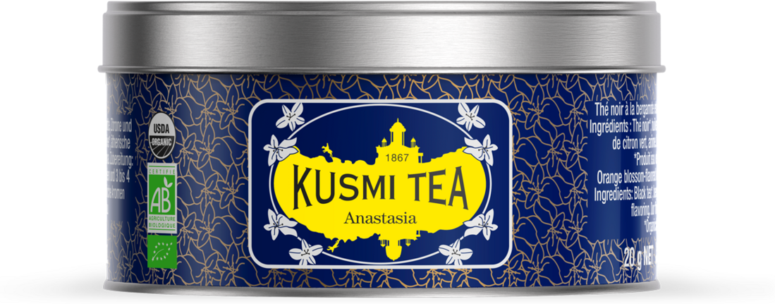 Anastasia bio - Earl grey Schwarzer tee, orangenblüte, bio - Kusmi Tea